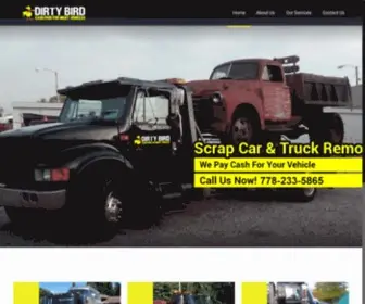 Dirtybird.ca(Scrap Car and Truck Removal) Screenshot