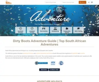 Dirtyboots.co.za(The Home of South Africa Adventure) Screenshot