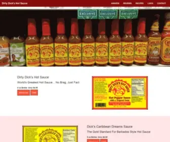 Dirtydickshotsauce.com(World's Greatest Hot Sauce) Screenshot