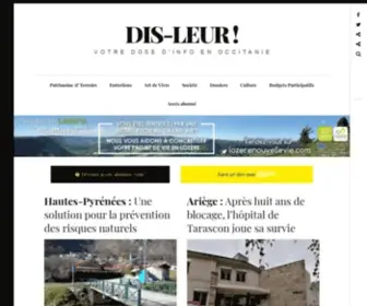 Dis-Leur.fr(Votre site d'infos en Occitanie) Screenshot