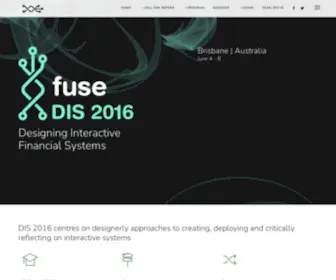 Dis2016.org(Designing Interactive Financial Systems 2016) Screenshot