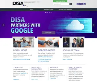 Disa.mil(DISA; Defense Information Systems Agency) Screenshot