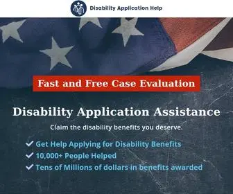 Disabilityapplicationhelpers.com(Fast and Free Social Security Application Assistance) Screenshot