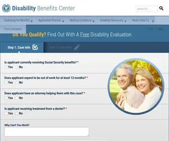 Disabilitybenefitscenter.org(Disability Benefits Center) Screenshot