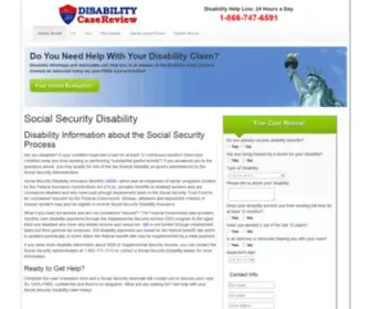 Disabilitycasereview.com(Social Security Disability) Screenshot