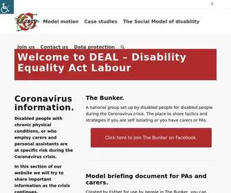 Disabilityequalityactlabour.org(The campaign for Labour Party implementation of the Equality Act 2010) Screenshot