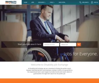 Disabilityjobexchange.com(Jobs for People with Disabilities) Screenshot