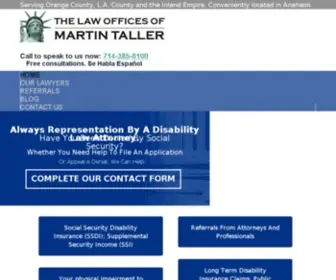 Disabilitylaw.com(The Law Offices of Martin Taller) Screenshot