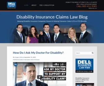 Disabilitylawblog.com(Disability Insurance Claims Law Blog) Screenshot