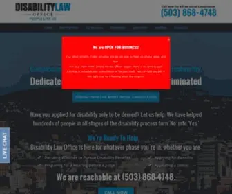 Disabilitylawnw.com(The Disability Law Office) Screenshot