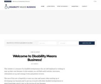 Disabilitymeansbusiness.com(Disability Means Business) Screenshot