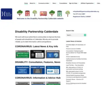 Disabilitypartnershipcalderdale.org(Representing people with disabilities in Calderdale) Screenshot