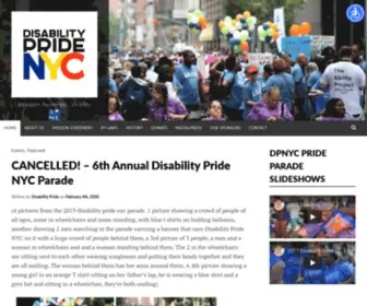 Disabilitypridenyc.org(Inclusion, Awareness, Visibility) Screenshot