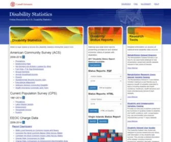 Disabilitystatistics.org(Disability Statistics) Screenshot