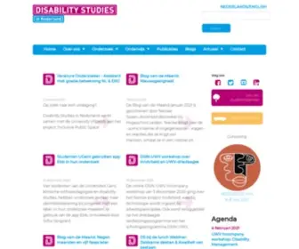 Disabilitystudies.nl(Disability Studies in Nederland) Screenshot