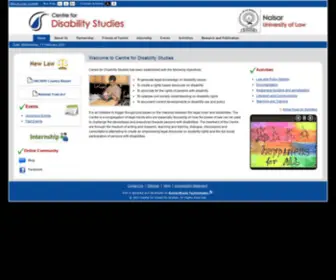 Disabilitystudiesnalsar.org(Centre for Disability Studies) Screenshot