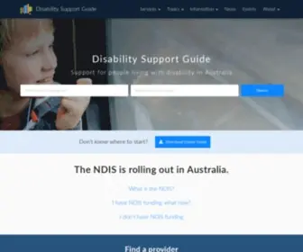 Disabilitysupportguide.com.au(Disability Support Guide) Screenshot