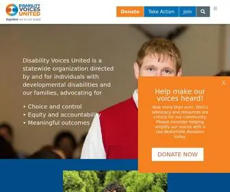 Disabilityvoicesunited.org(Disability Voices United) Screenshot