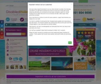 Disabledholidaydirectory.co.uk(Accessible Accommodation Bargains UK & Abroad (ATOL protected)) Screenshot