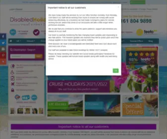 Disabledholidaydirectory.com(Accessible Accommodation Bargains UK & Abroad (ATOL protected)) Screenshot