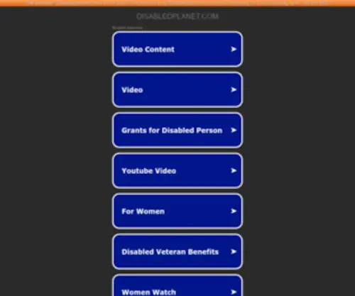 Disabledplanet.com(DisabledPlanet for amputees and people with a disability) Screenshot