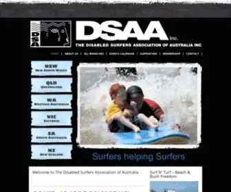 Disabledsurfers.org(Disabled Surfers Association of Australia Inc) Screenshot