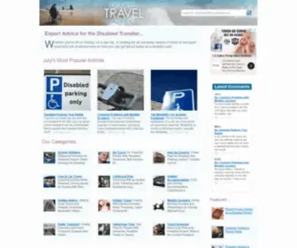 Disabledtraveladvice.co.uk(Extensive Advice on Travel for the Disabled) Screenshot