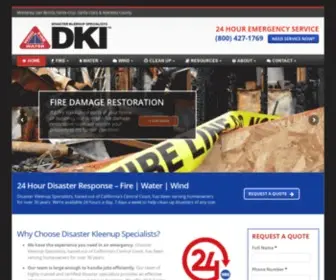 Disasterkleen.com(Monterey Water) Screenshot