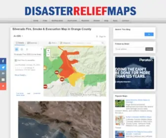 Disasterreliefmaps.com(Public Safety Maps of Natural Disasters) Screenshot