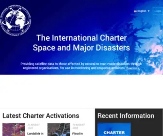 Disasterscharter.org(The International Charter) Screenshot