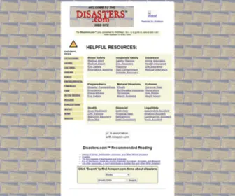 Disasters.com(The site) Screenshot