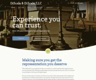 Discalalaw.com(DiScala & DiScala) Screenshot