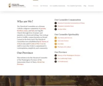 Discalcedcarmel.org(OCD Washington Province) Screenshot