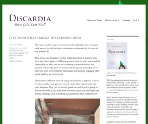 Discardia.com(More Life) Screenshot