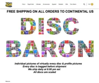 Discbaron.com(Grand Rapids Disc Golf Store with online disc golf sales) Screenshot