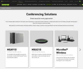 Dis.cc(Shure’s portfolio of wired and wireless audio systems) Screenshot