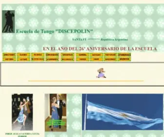 Discepolintango.com.ar(Escuela de Tango Danza "DISCEPOLIN") Screenshot