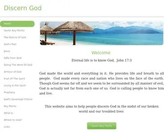 Discerngod.com(Discern God) Screenshot