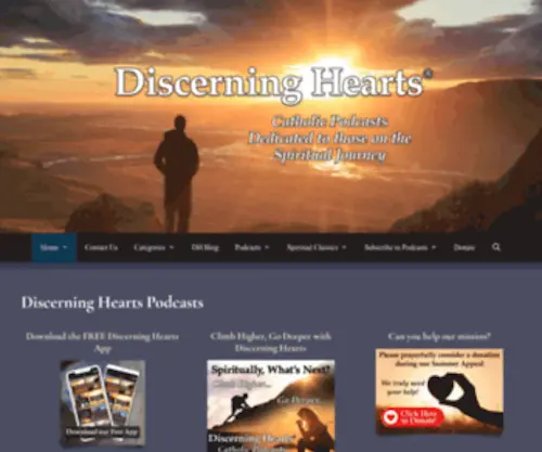 Discerninghearts.net(Discerning Hearts Catholic Podcasts) Screenshot