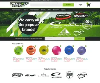 DiscGolfcenter.com(Online retailer of Disc Golf Discs) Screenshot