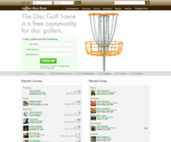 DiscGolfscene.com(Disc Golf Tournaments) Screenshot