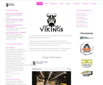 DiscGolfVikings.fi(Disc Golf Vikings ry) Screenshot