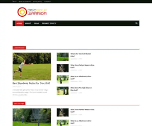 DiscGolfwarrior.com(Disc Golf Warrior) Screenshot