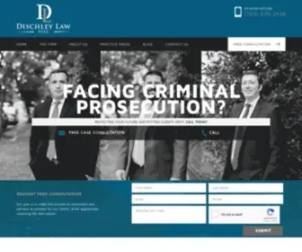 Dischleylaw.com(Virginia Criminal Defense Attorney) Screenshot