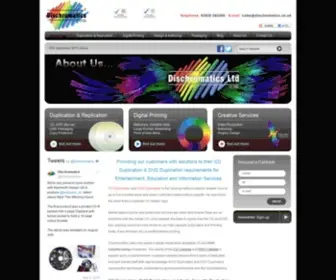 Dischromatics.co.uk(CD REPLICATION) Screenshot