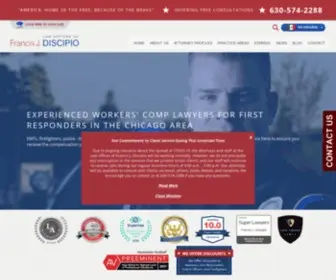 Discipiolaw.com(Cook County Personal Injury Lawyer) Screenshot