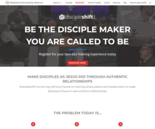 Discipleshift.org(Relational Discipleship Network) Screenshot