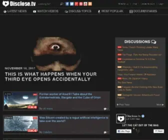 Disclosetv.com(Best Conspiracy Theories Site) Screenshot