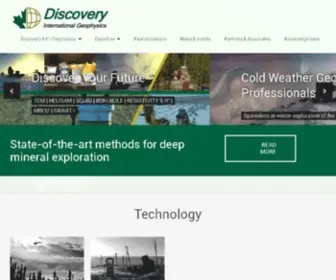 Discogeo.com(Discovery INTL Geophysics) Screenshot