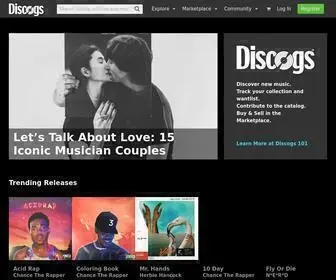 Discogs.com(Music Database and Marketplace) Screenshot